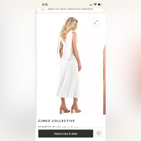 Polka dot cmeo collective dress in brown - Picture 4 of 5